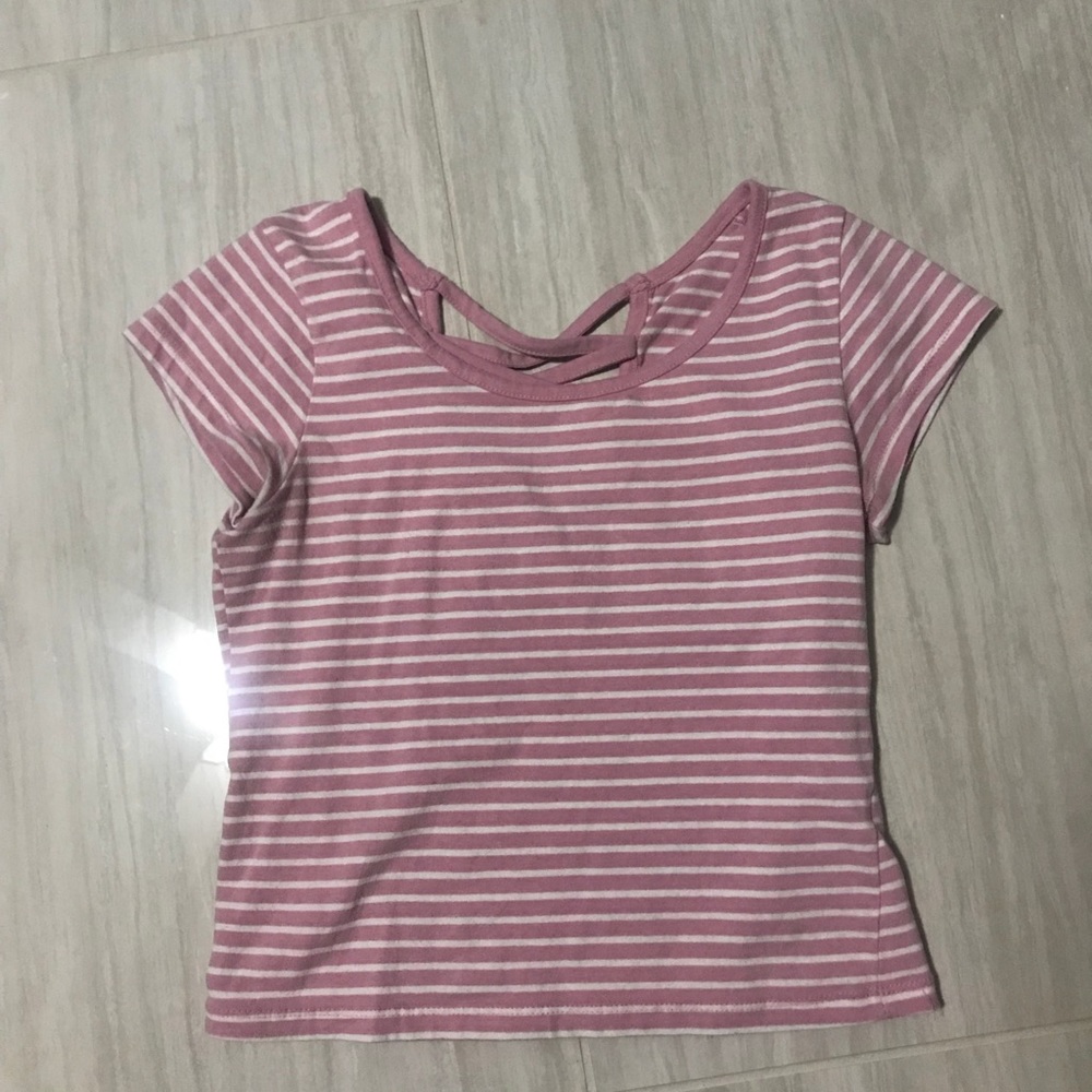 Pink striped shirt